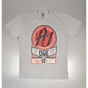AJ Styles WWE T-Shirt Mens Large. P1 THE ONE WHO THAT‎ GETS IT DONE. Wrestling